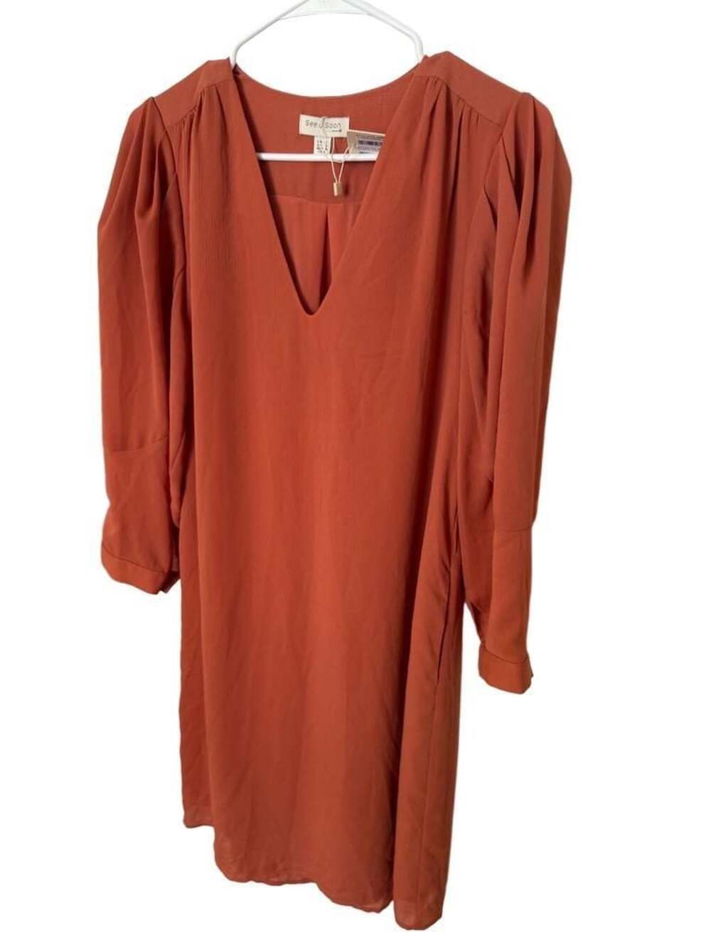 See U Soon Rust Midi Dress